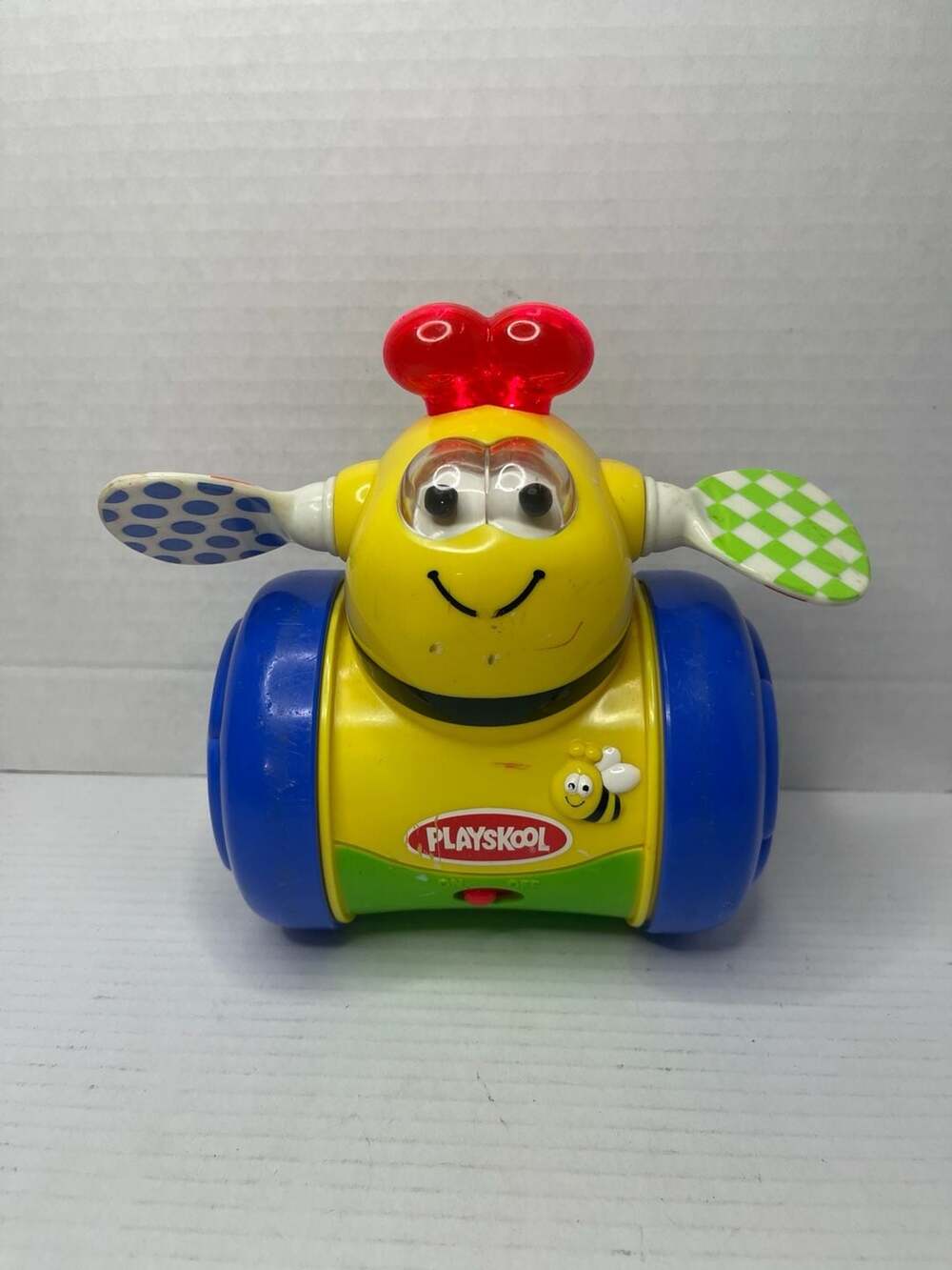 FULLY WORKS Playskool Y2K Busy Bee Vintage Rolling Musical Bee Lights Toy EUC